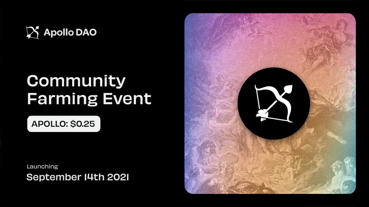 Apollo DAO — Community Farming Event and the Launch of the Apollo token