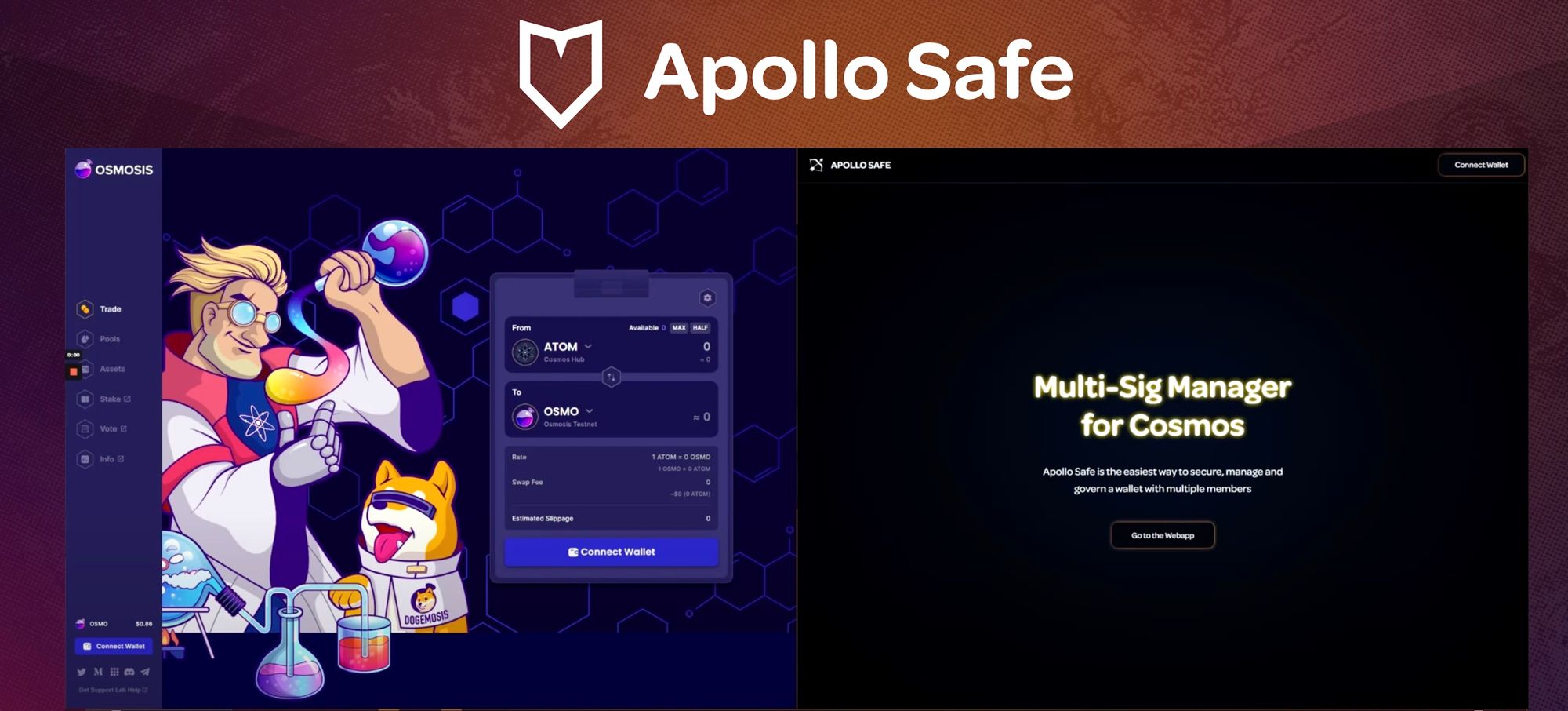 Apollo Safe coming to Cosmos - Osmosis and Injective Next